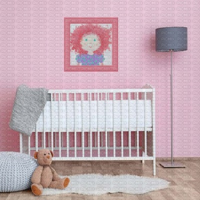 Pink Baby Nursery Background - Free PNG
