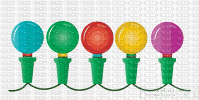 Christmas lights balls - 無料のアニメーション GIF