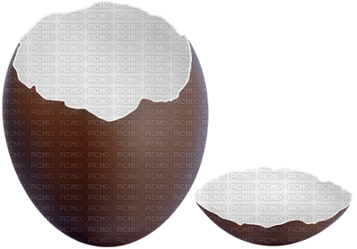 chocolate egg  broken easter paques  chocolat oeuf cassê - PNG gratuit