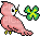 Bird With Clover - GIF เคลื่อนไหวฟรี