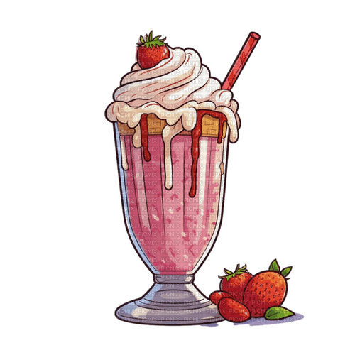 strawberry shake Bb2 - gratis png