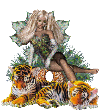 femme tigres - Besplatni animirani GIF