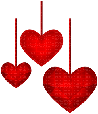 Kaz_Creations Valentine Deco Love Hearts Hanging - zadarmo png