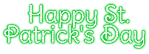 Happy St. Patrick's Day Text - PNG gratuit
