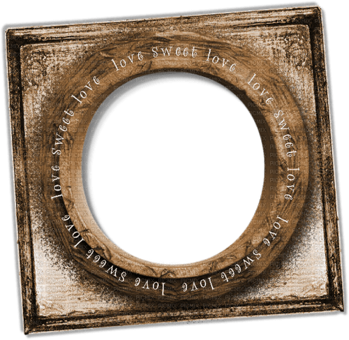 Frame Circle Brown Text - Bogusia - 免费PNG