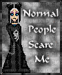 normal people scare me dollz goth gothic grey - Gratis geanimeerde GIF