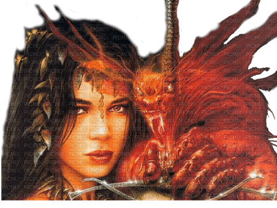 fantasy woman and dragon nataliplus - фрее пнг