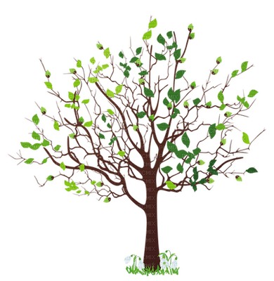 Kaz_Creations Spring Trees Tree - ilmainen png