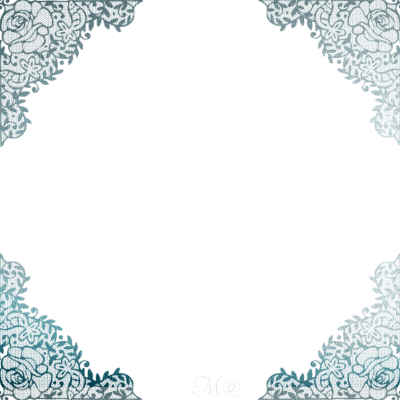 Frame-lace- blue - δωρεάν png