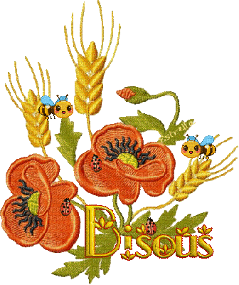 Bisous printemps - Бесплатный анимированный гифка