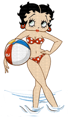 betty boop beach plage - Free PNG