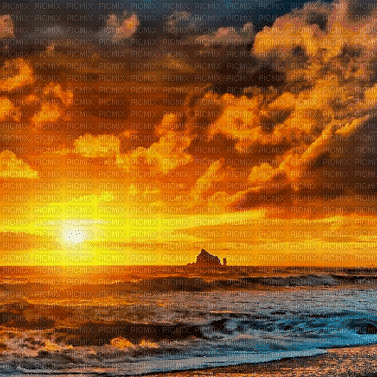 Rena Hintergrund animated Sunrise Sonnenuntergang - Gratis animerad GIF