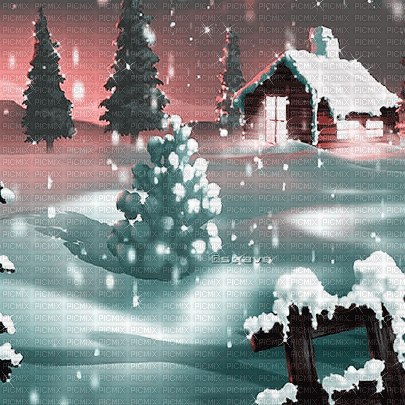 soave background animated house night winter - Безплатен анимиран GIF