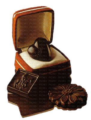 Box Chocolate Heart Brown Beige - Bogusia - kostenlos png