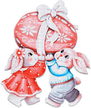soave deco easter bunny easter eggs friends - безплатен png