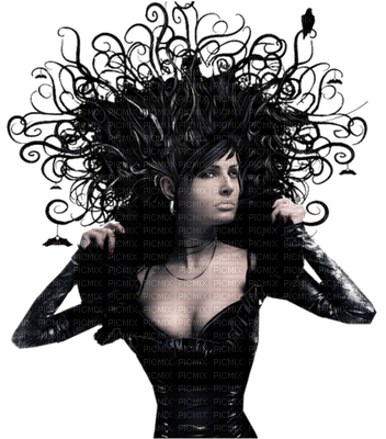 Kaz_Creations Gothic Woman Femme - png gratis