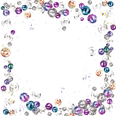 effect rahmen tube deco frame cadre bubbles colored bulles - GIF animasi gratis