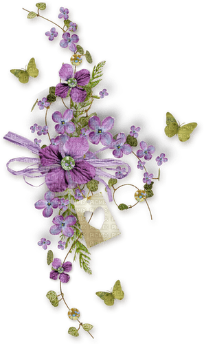 Purple flowers 🏵asuna.yuuki🏵 - png gratis