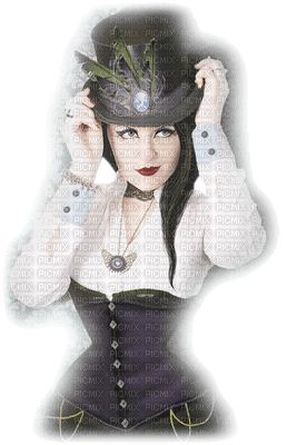 Steampunk femme - 免费PNG