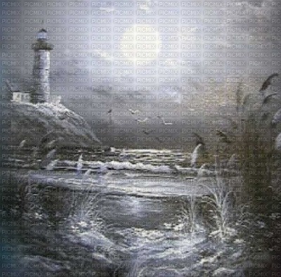 loly33 fond summer phare - Free PNG