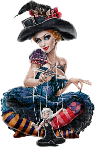 Halloween. Women. Witch.Theatre. Leila - δωρεάν png