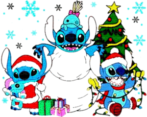 stitch christmas - nemokama png