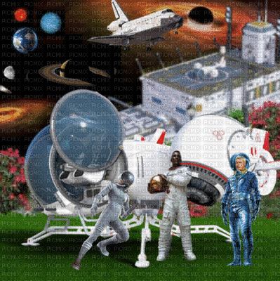 space station, space, avaruus - GIF animado gratis