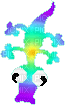 rainbow gecko - Бесплатный анимированный гифка