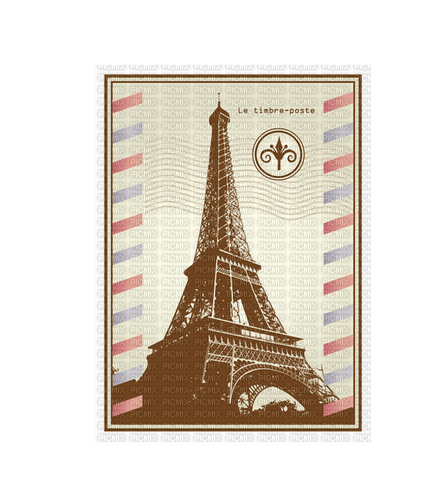 Post Card Paris - kostenlos png
