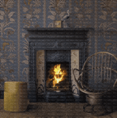 Winter.Room.Fireplace.Chambre.gif.Victoriabea - Бесплатни анимирани ГИФ