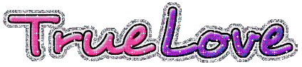true love glitter text - Animovaný GIF zadarmo
