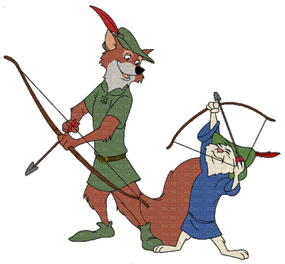 Kaz_Creations Cartoons Robin Hood - GIF animado grátis
