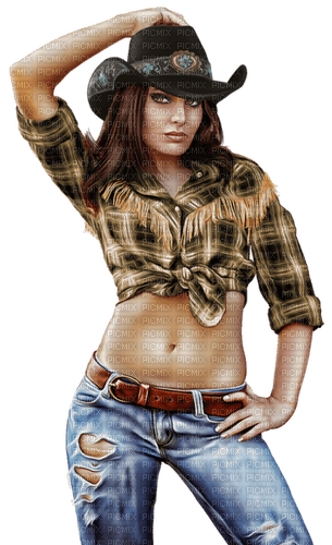 Cowboy girl. Leila - ücretsiz png
