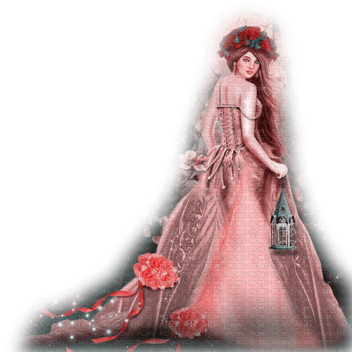 dolceluna fantasy pink woman - 免费PNG