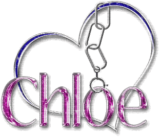Kaz_Creations Names Chloe Animated - Gratis animerad GIF