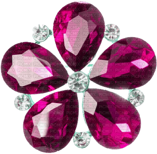 Diamond Flower Fuchsia - By StormGalaxy05 - png ฟรี
