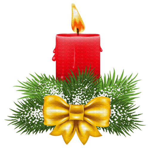 Christmas candle Bb2 - безплатен png