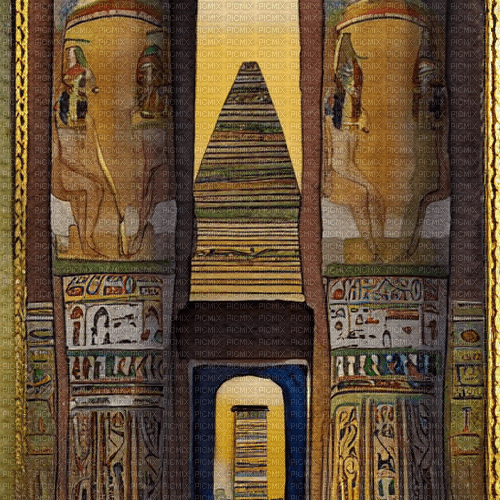 kikkapink ancient egypt background temple - 無料png