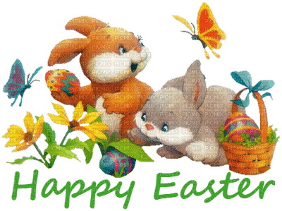 easter ostern Pâques paques  deco tube  text bunny lapin - ingyenes png