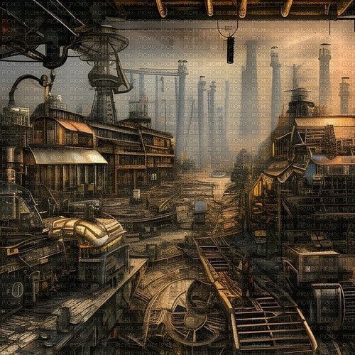 steampunk background - png grátis