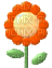 orange flower - Nemokamas animacinis gif
