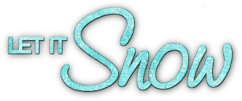 soave text winter let it snow  teal - zdarma png