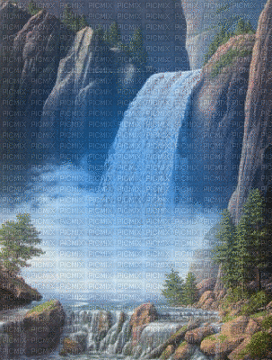 Wasserfall - GIF animado grátis
