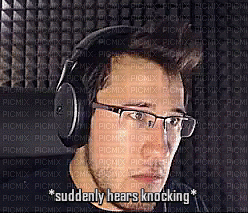 markiplier scared for his life - Free animated GIF