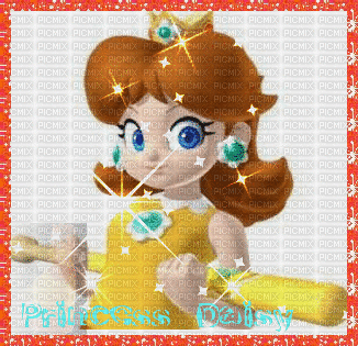 princess daisy - Бесплатный анимированный гифка