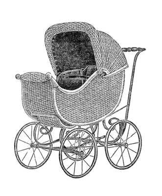 Kaz_Creations Baby Pram Carriage - png ฟรี