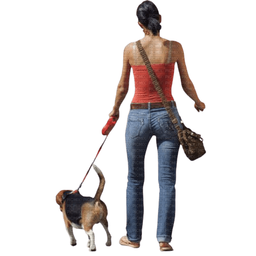 kvinna -hund