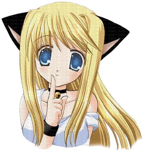 anime cat girl cute - zadarmo png