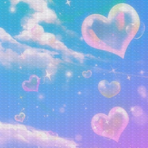 blue hearts background - 免费PNG