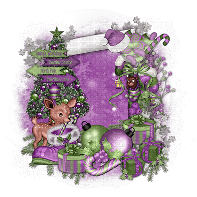 Christmas purple bp - δωρεάν png